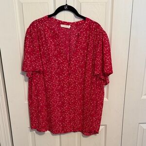 Stitch Fix Lush Floral Fuschia Women's Top